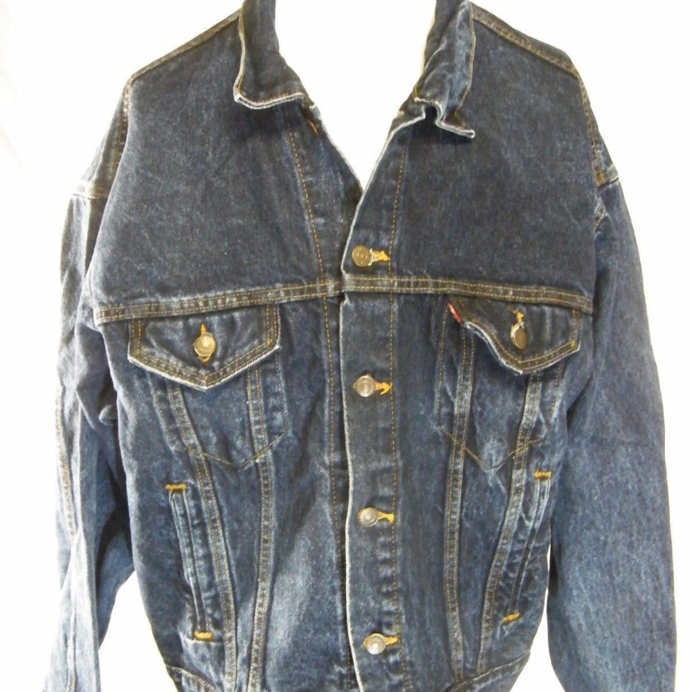 Levis Mens Blue Denim Trucker Jacket XL